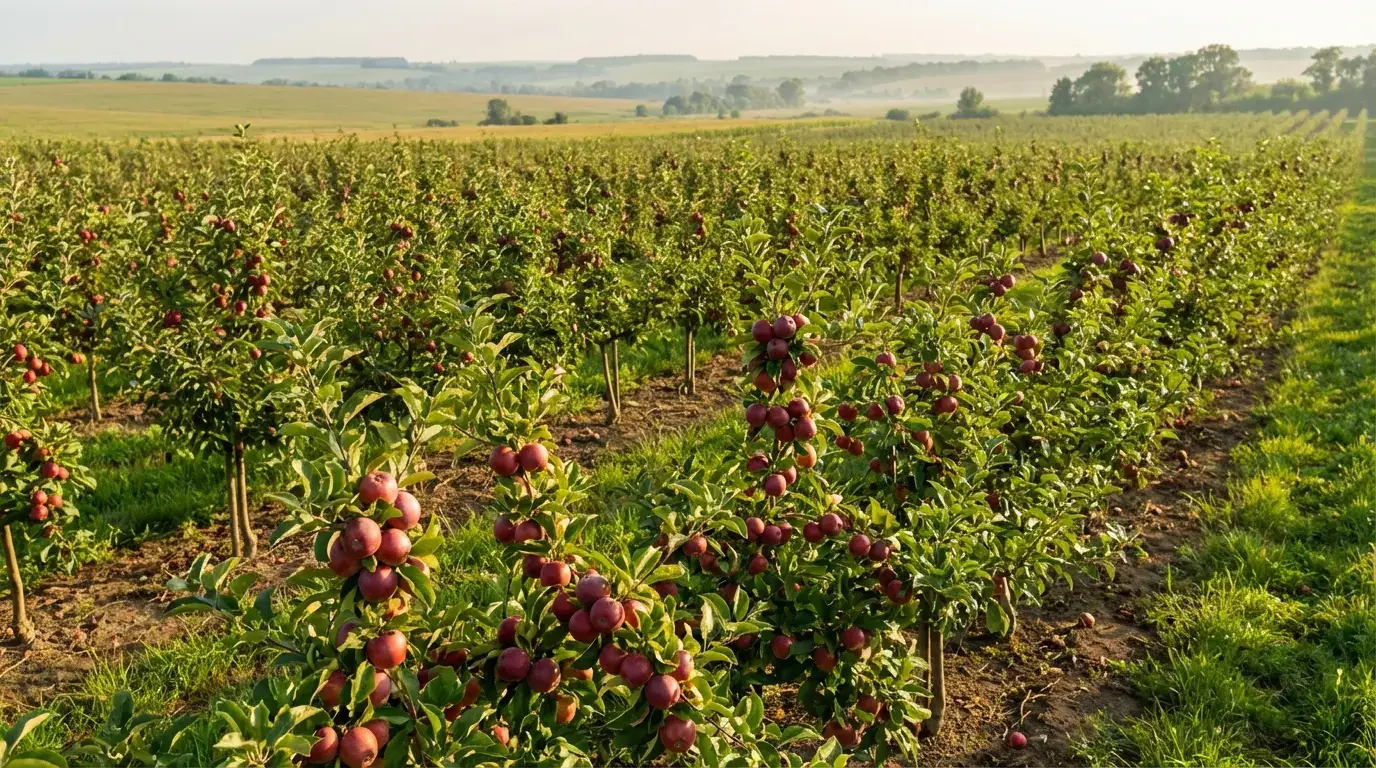 Посадка яблуні Аморет